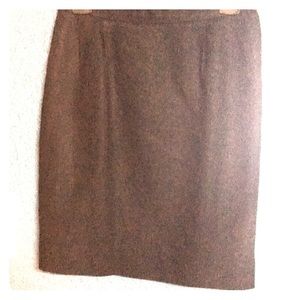 Black Linen Pencil Skirt